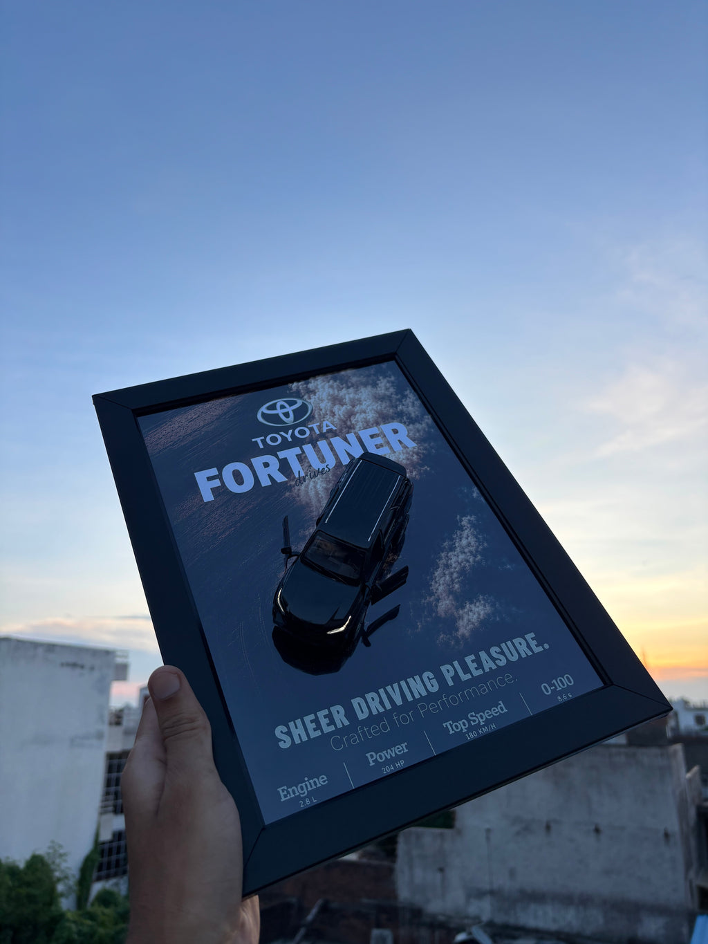 Fortuner Black 3D Car Frame