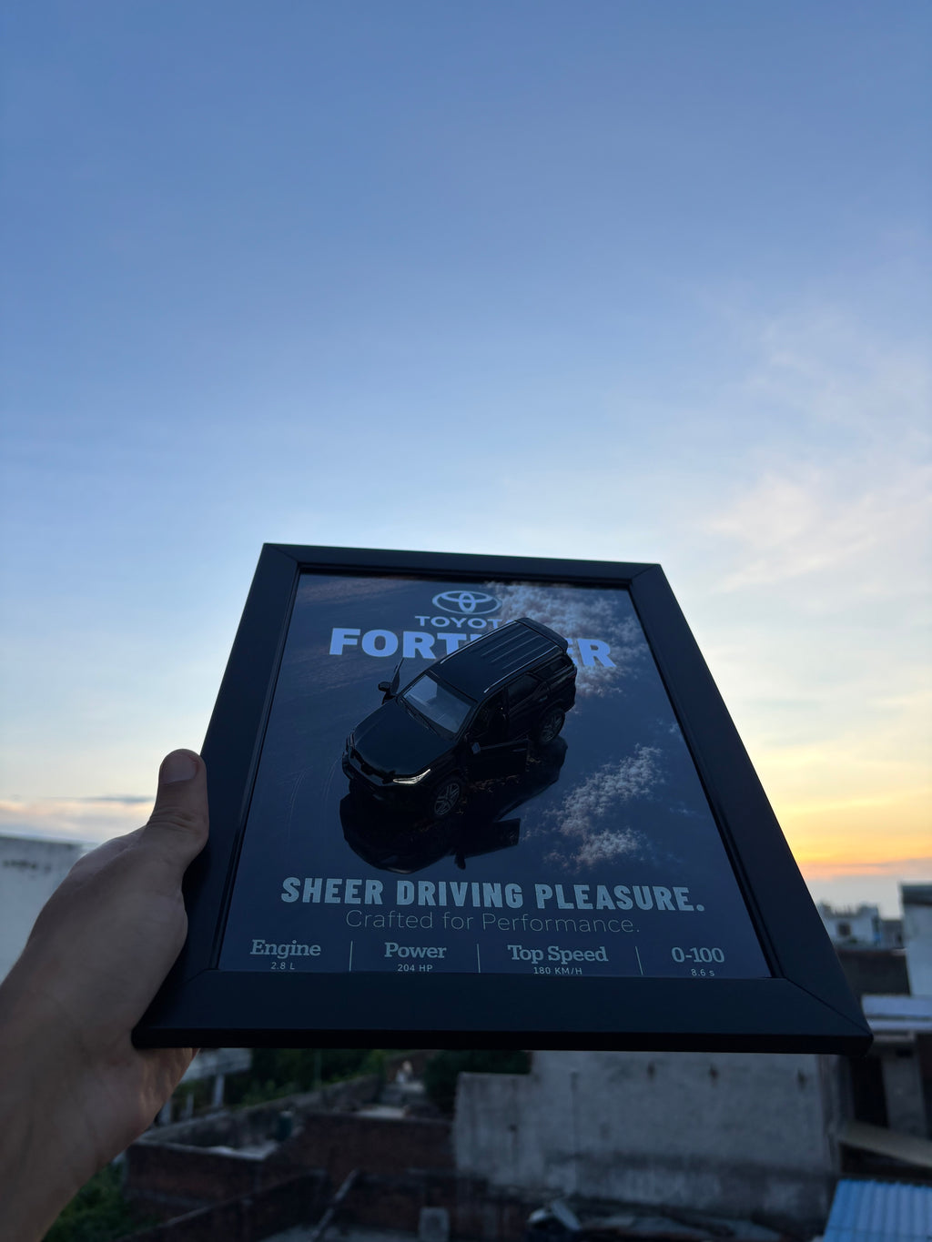 Fortuner Black 3D Car Frame