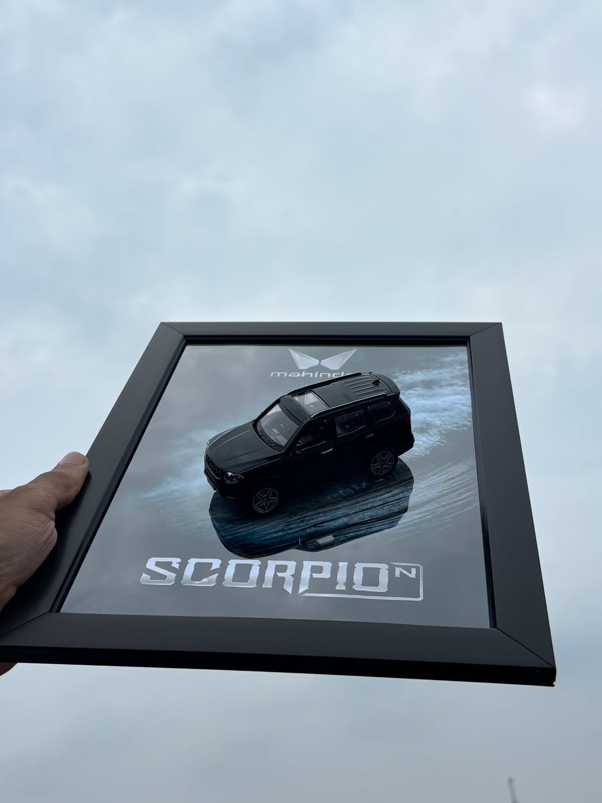 Scorpio N Black 3D Car Frame