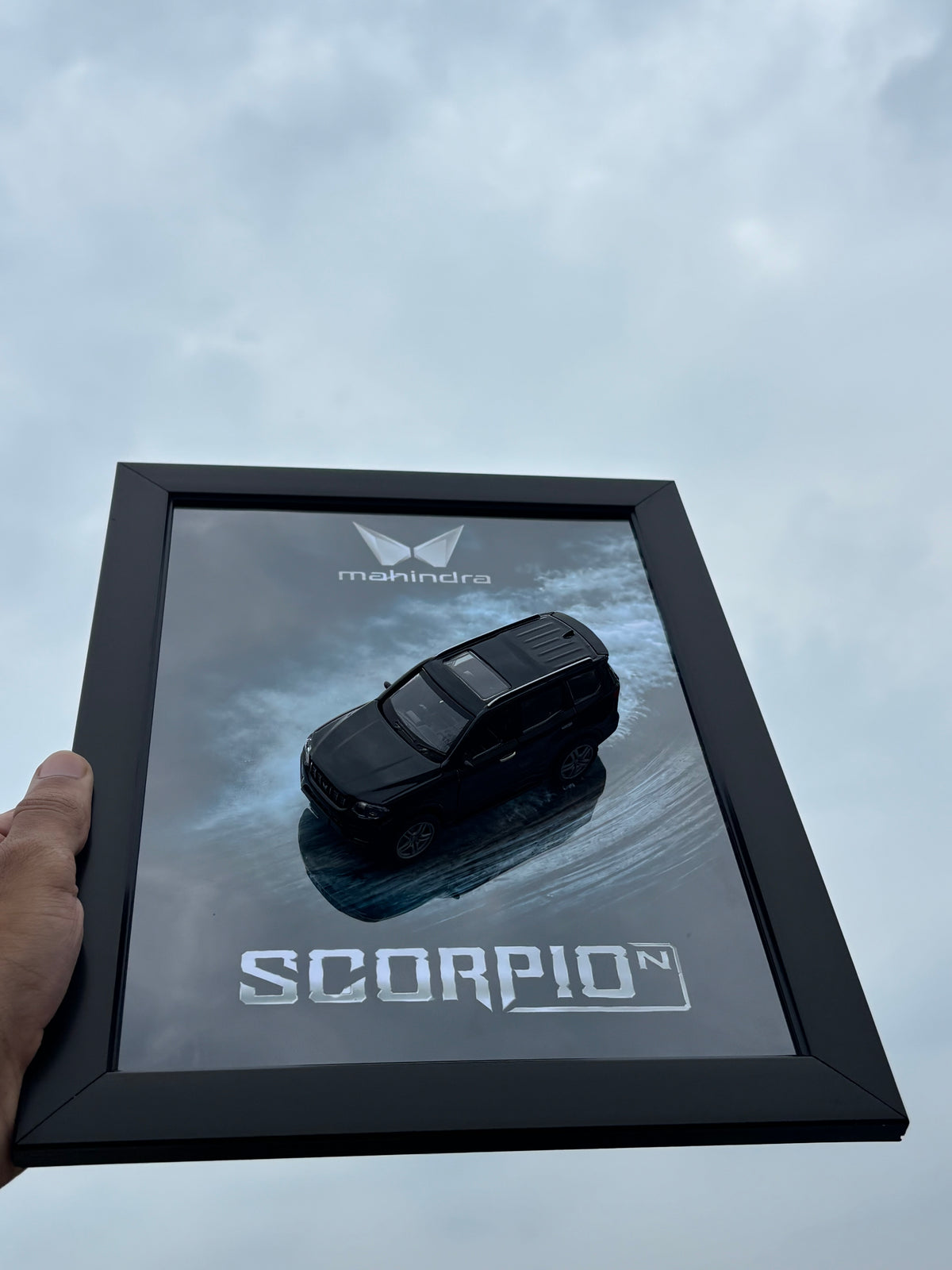 Scorpio N Black 3D Car Frame