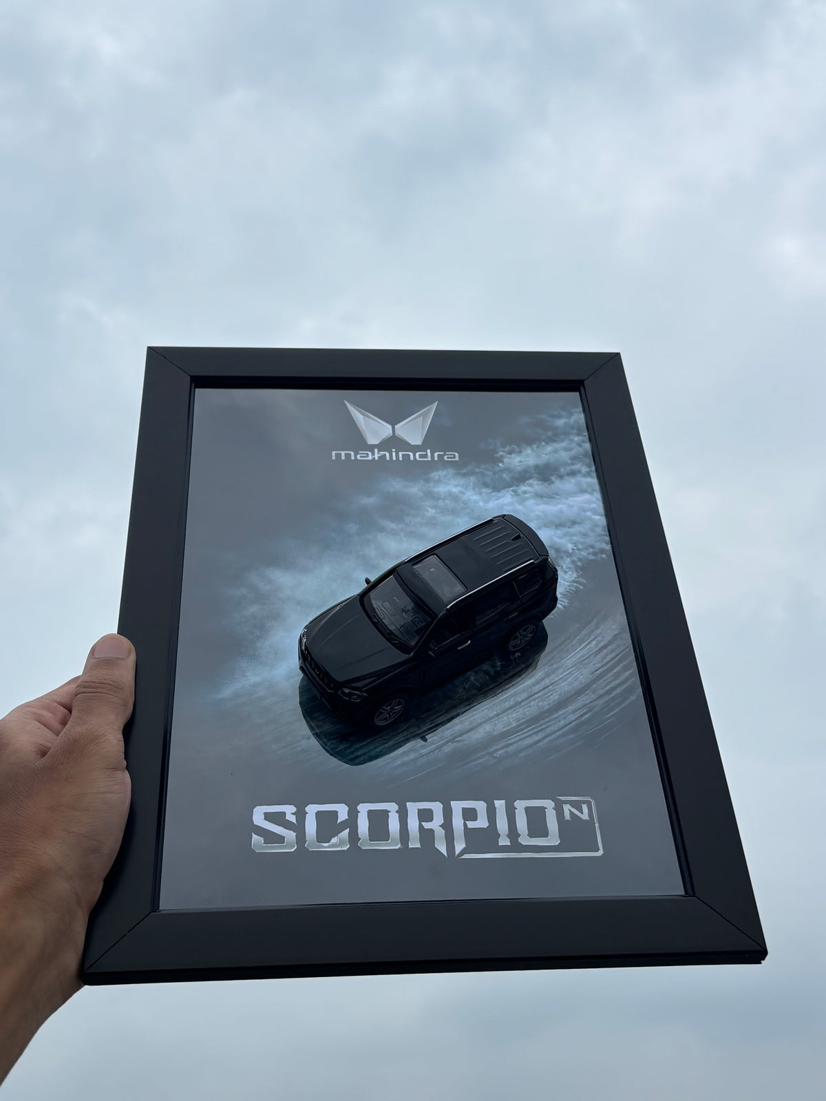 Scorpio N Black 3D Car Frame