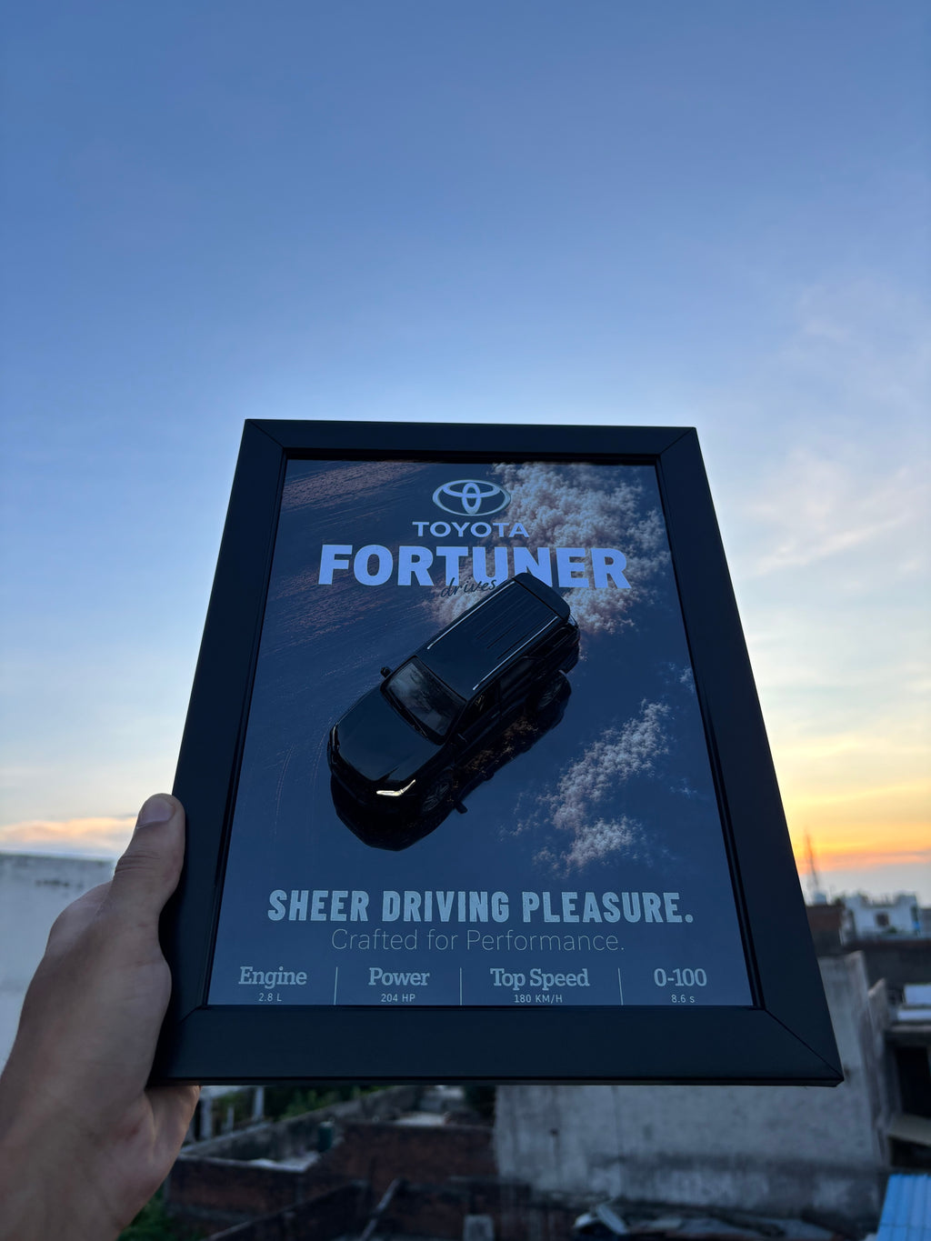 Fortuner Black 3D Car Frame