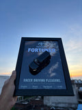 Fortuner Black 3D Car Frame