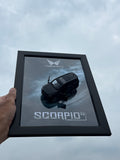 Scorpio N Black 3D Car Frame