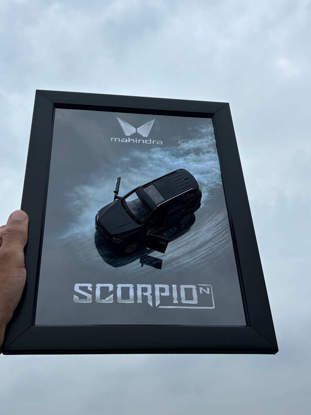 Scorpio N Black 3D Car Frame