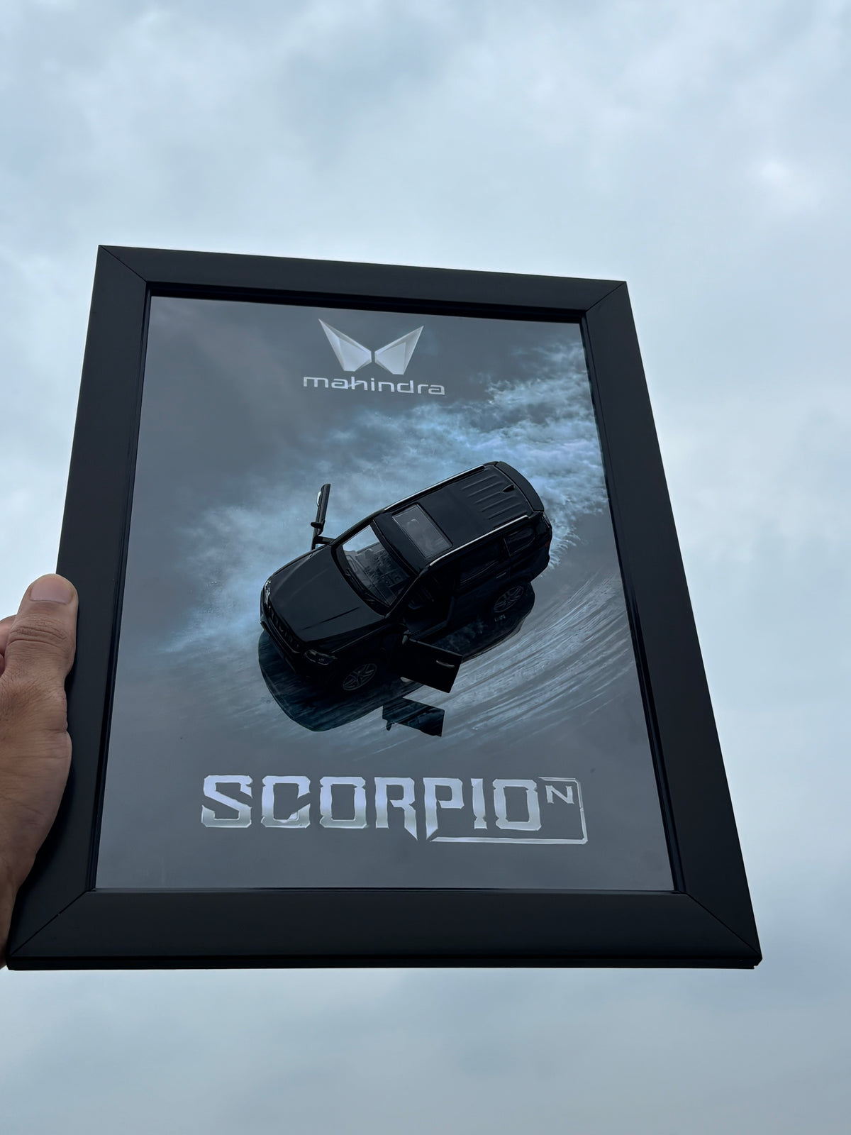 Scorpio N Black 3D Car Frame
